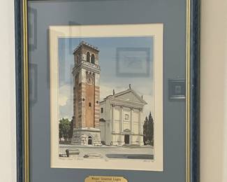 Framed print Church of St. Michael the Archangel Italy