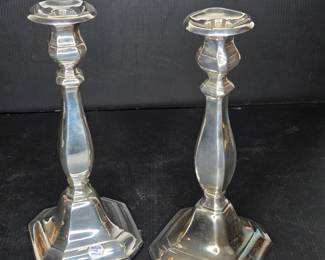 Silver plate candlesticks