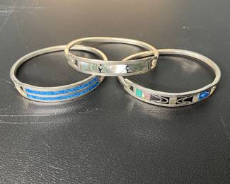 Abalone & turquoise bracelets