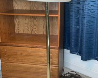Brass floor lamp