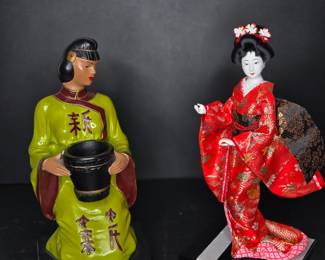 Vintage Asian style figurines