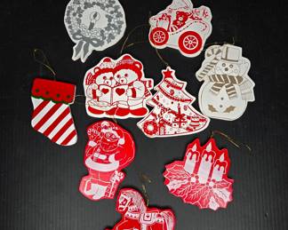 Vintage wood ornaments