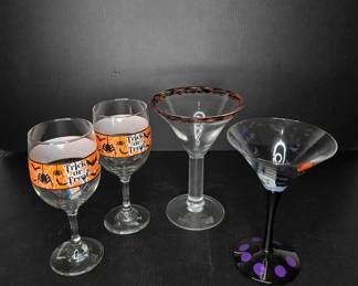 Halloween glassware