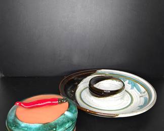 Pottery chip & dip