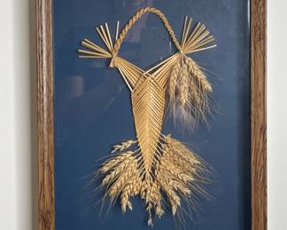 Framed Welsh Border Fan vtg