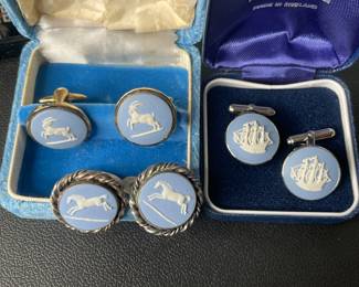 Wedgwood cufflinks vtg