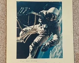 1965 Ed White "NASA 1st Space Walk" posterboard