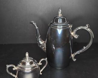 Silver plate tea set