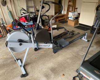 Concept2 rowing machine.