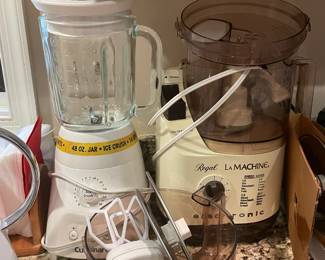 Cuisinart blender & vtg Regal food processor