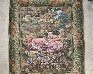Vintage needlepoint wall hanging