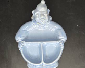 Hankscraft Ceramic baby warming clown dish vtg