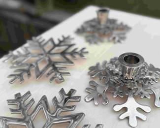 Snowflake Trivets and Candleholders