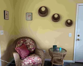 1 of 3 Wicker Chairs