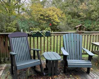 Composite Furniture 1 of 4 Chairs and 1 of 2 Rockers