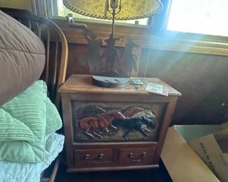 Nightstand & lamp