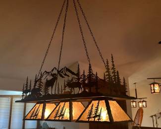 Metal art ceiling lights