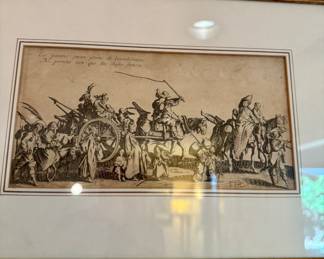 Jacques Callot, titled The Bohemians Marching: The Rear Guard (also known as Les Bohémiens en Marche: L'Arrière-Garde)