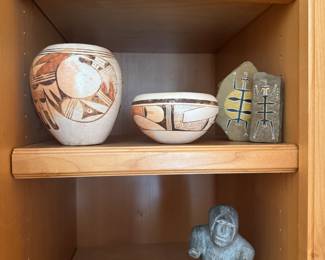 Hopi pottery, Inuit sculpture, bowl - Nazca culture, Peru, ca. 100-600 AD