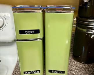 Metal green canister set
