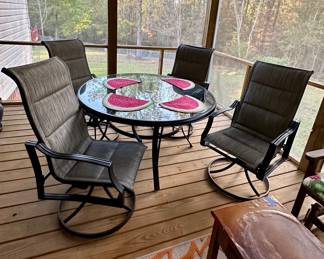 Hampton Bay outdoor table set