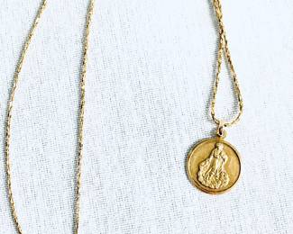 14KT/18KT GOLD CHAIN- PENDANT