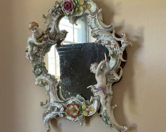 Capidomonte framed mirror