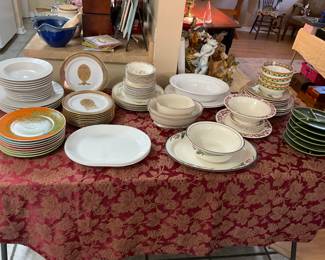 Plates, bowls, serving pieces of all kinds