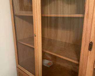 Vintage Wooden Display Cabinet