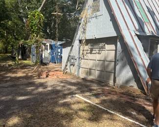 Outdoor Tool Shed With Attic & Shelter