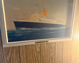 Vintage German Boat Artwork / Print