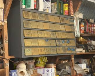 Vintage Metal Tool Organizer