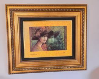 Rina Sutzkever Signed And Numbered "Deep Forest" Hand Embellished Serigraph