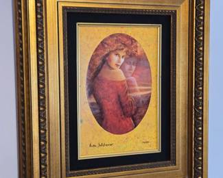 Rina Sutzkever Signed And Numbered "Irresistible Beauty" Hand Embellished Serigraph