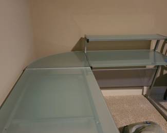 Glass desk