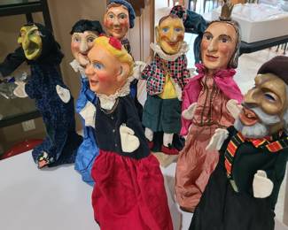 WW2 era paper mache puppets