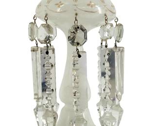 Victorian Opaline Glass Lustre