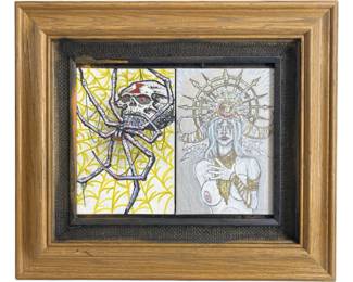 2 Tattoo Flash Cards by Rotten Russ Mixed Media