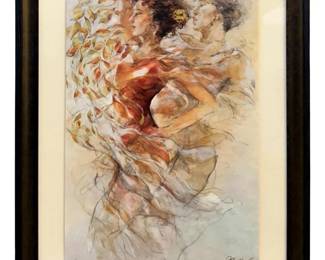 AP Signed Gary Benfield âSummer Romance" Print
