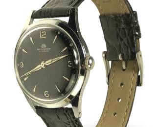 Bucherer 17 Jewel Incabloc Swiss Made Black