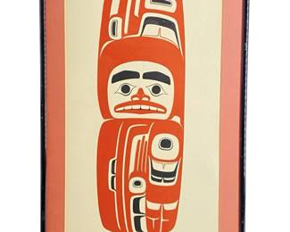 "Wee Gyet" Signed Phil Janze Serigraph Gitksan