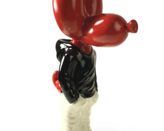 Modern Red Balloon Dog Animal Art Sculpture