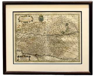 Antique "Cercle Electorale du Rhin" Map