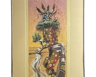 Signed Larry Fodor âSpeckled Corn Kachina ll"