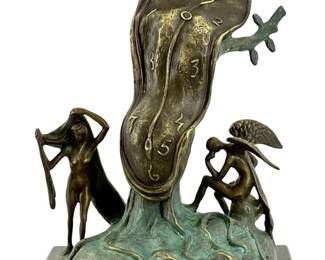 Signed Dali Bronze âNobility of Time" Sculpture