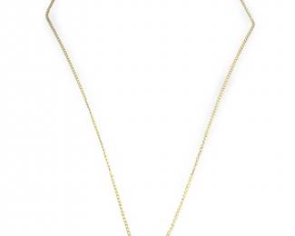 14Kt Yellow Gold Sapphire Pendant Necklace