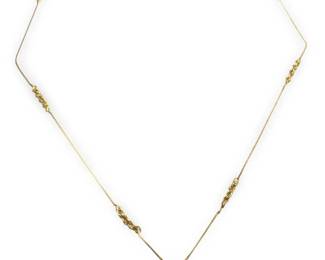 14Kt Yellow Gold I Love You Pendant Necklace