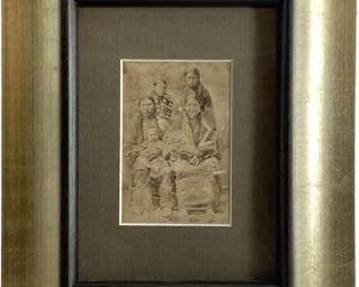 Southern Cheyenne Family Portrait Photo 1880s