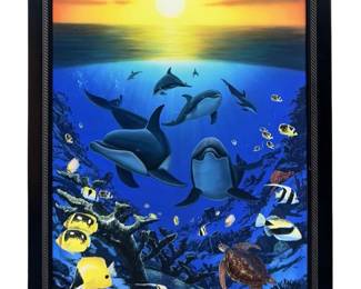 Signed Wyland âOcean Calling" Canvas Lithograph