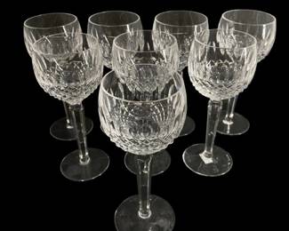 (8) Piece Waterford Crystal Colleen Wine Glasses